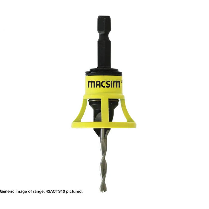 Macsim Clever Tool Pre Drilling & Countersinking Tool with Replacement Drill Bits - Various Sizes