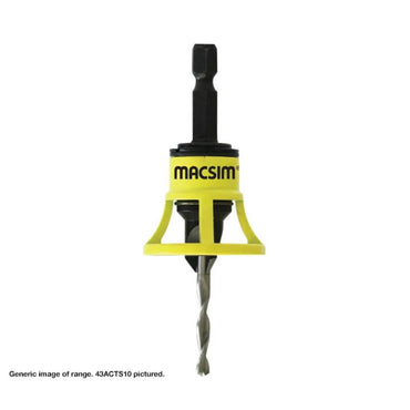 Macsim Clever Tool Pre Drilling & Countersinking Tool with Replacement Drill Bits - head type x gauge