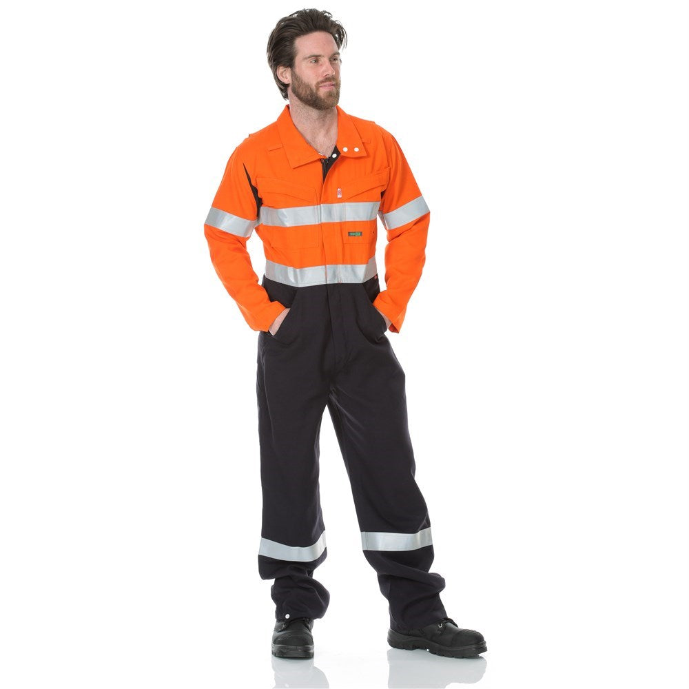 PPE2 FLAREX Flame Resistant Inherent 215gsm Vented Taped Coverall - 3 Colour Options in Various Sizes