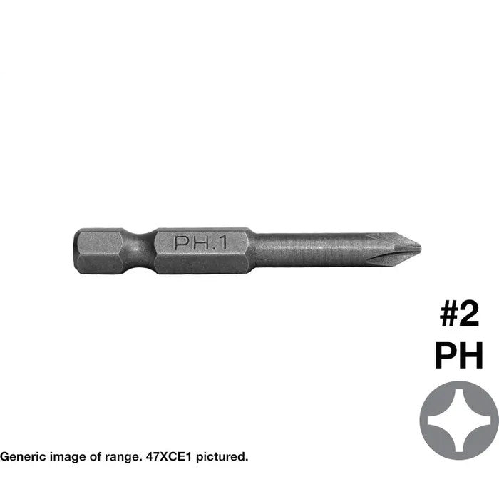 Phillips Drive Screwdriver Insert Bits - Various Sizes and Pack Quantities