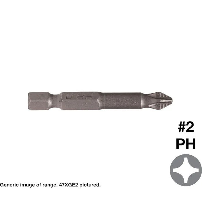 Phillips Drive GRABBER Screwdriver Bit #2 - Pack of 10