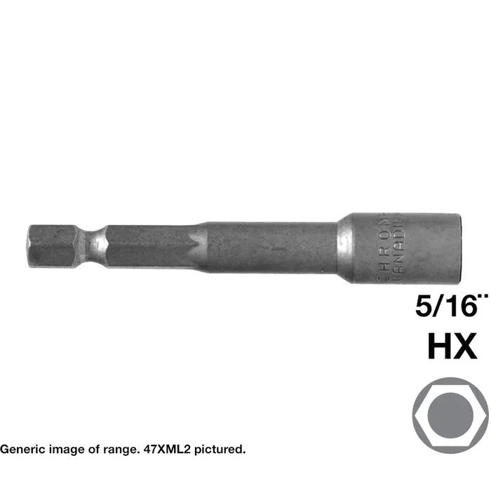 Magnetic Sockets for Screwdriver Bits - Various Sizes and Quantities