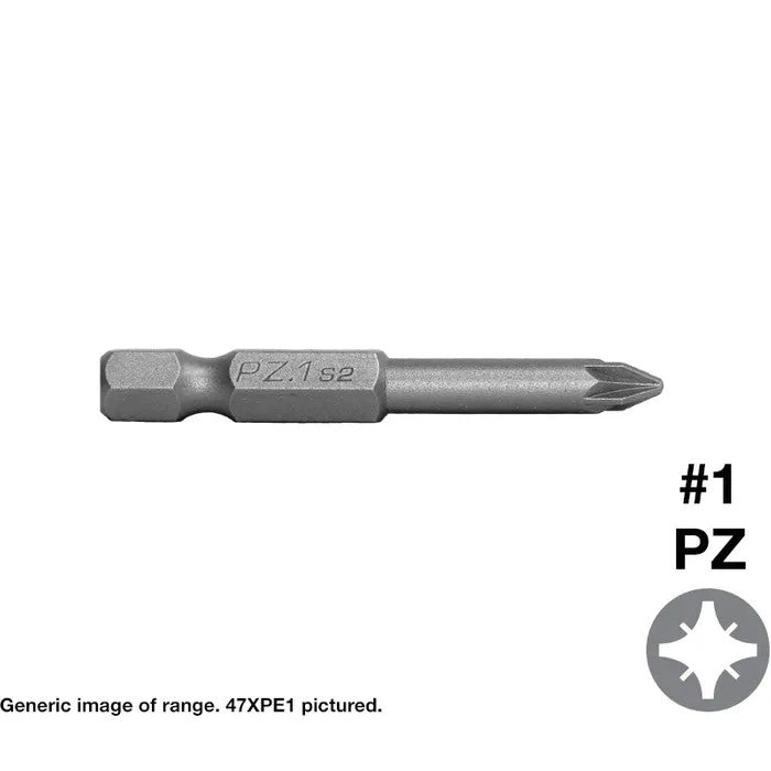 Pozi Drive Insert Bits in Various # Sizes - Pack of 10