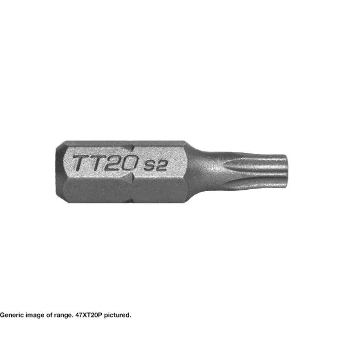 Torx Drive Screwdriver Insert Bits Pack of 10 - Various Sizes with or without Pin