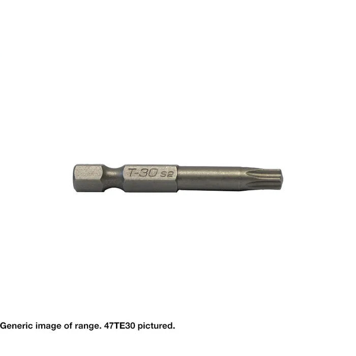 Torx Drive Screwdriver Insert Bits Pack of 10 - Various Sizes with or without Pin