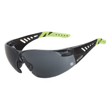 Scope Biosphere Safety Glasses Black & Lime Green Temple - 10 pairs 2 Lens Colour Options
