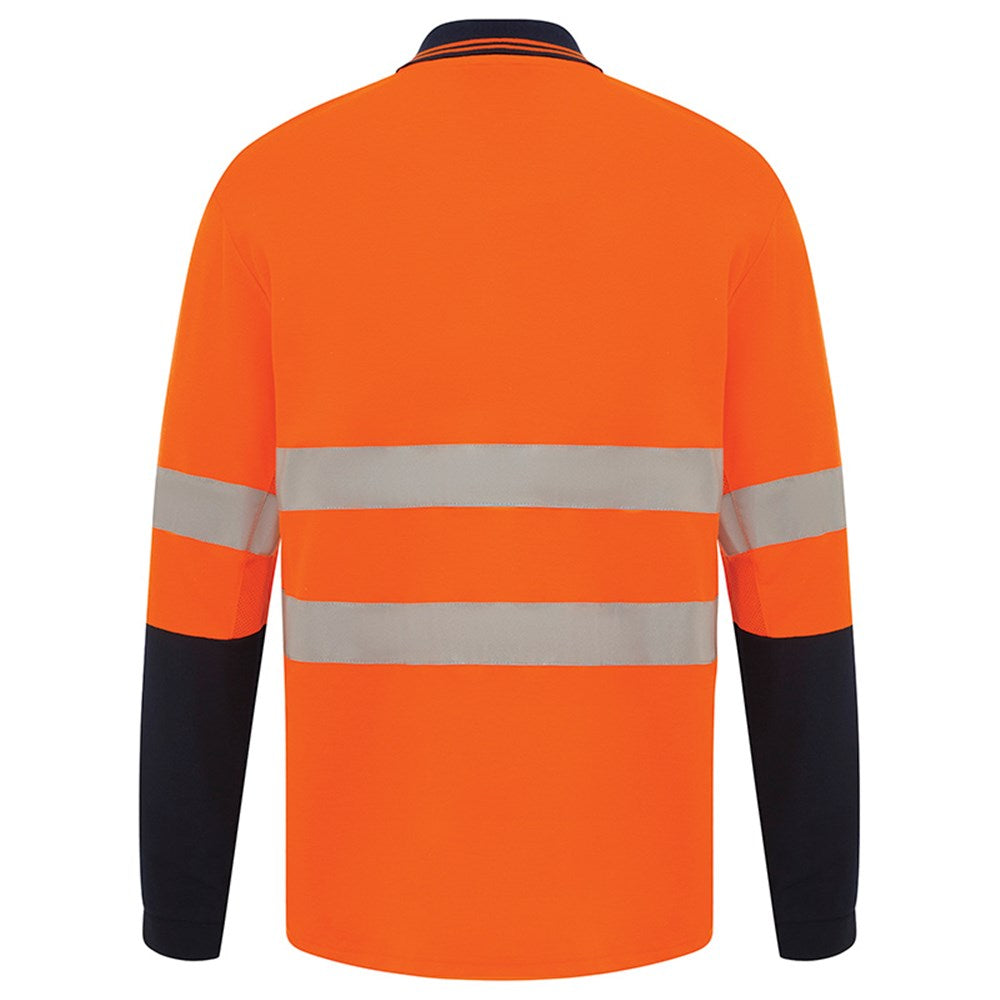 Kevlar Cut Protection Hi Vis Long Sleeve Taped Polo Shirt - 2 Colour Options in Various Sizes