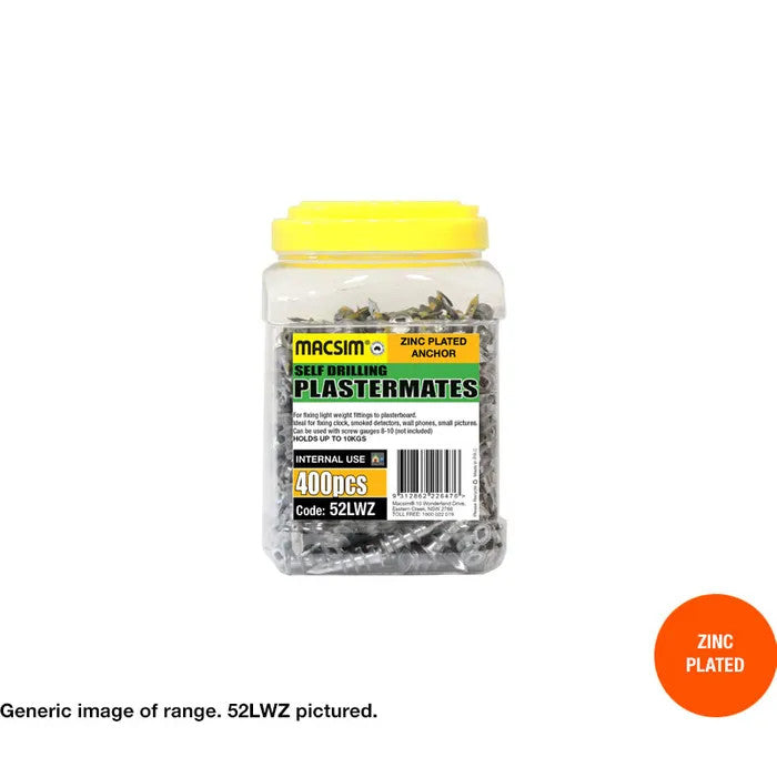 Plastermate Anchors - Various Materials, Sizes and Box Quantities