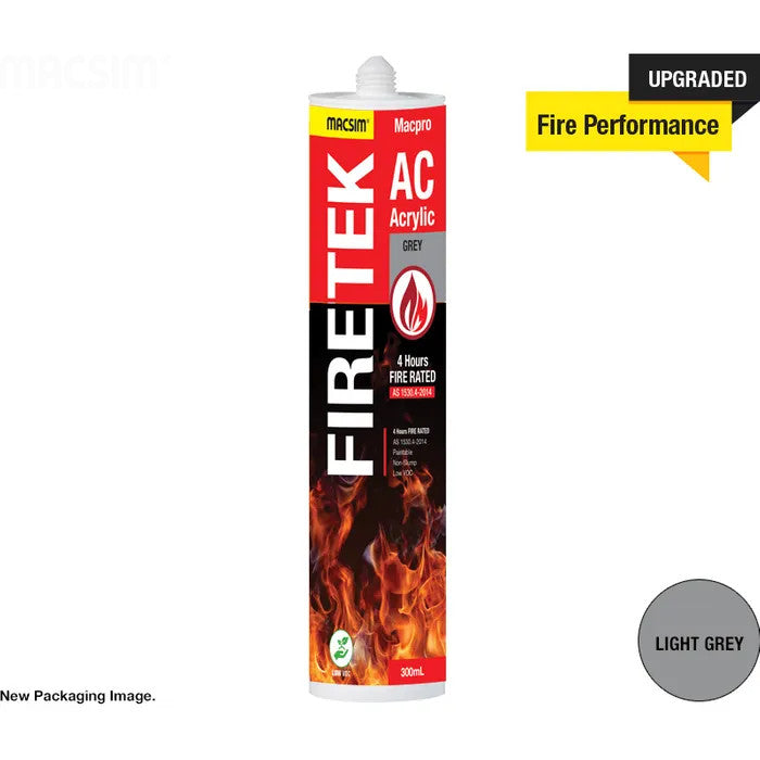 MacPro FireTek AC Acrylic Light Grey 300ml cartridge - Box of 20