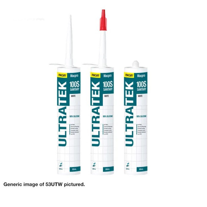 MacPro Ultra-Tek 100S Silicone Sealant 300ml Cartridge - Box of 10