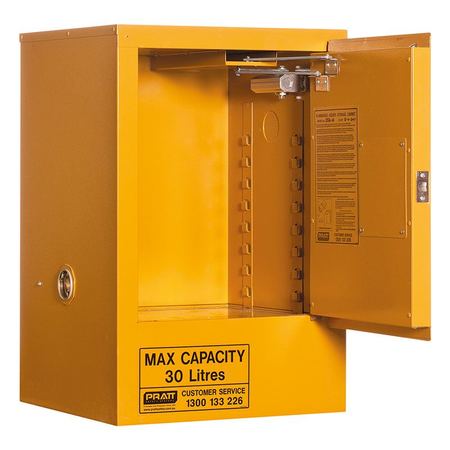 Pratt Class 3 Flammable Combustible Liquid Storage Cabinets - Various Door Shelf Combinations