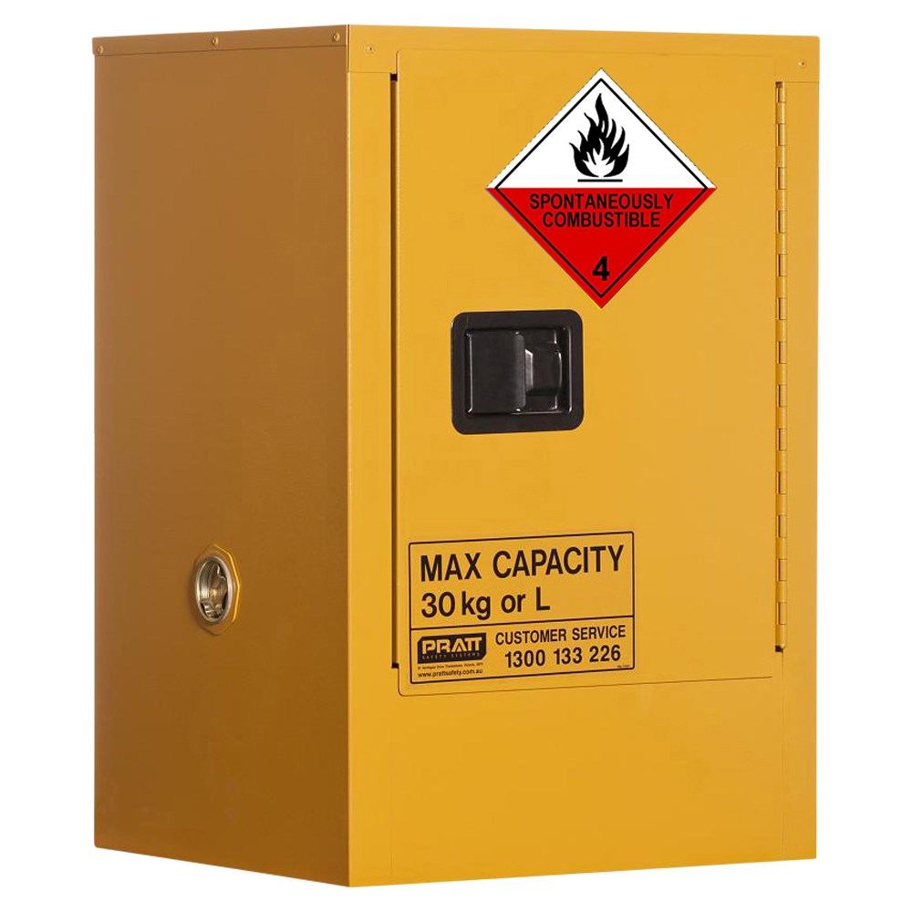 Pratt Class 4 Dangerous Goods Storage Cabinet - Various Door Shelf Combinations