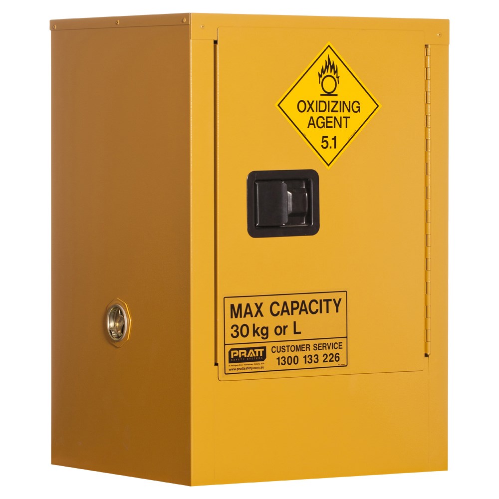 Pratt Class 5 Oxidizing Agent Storage Cabinet - 1 or 2 Shelf Options