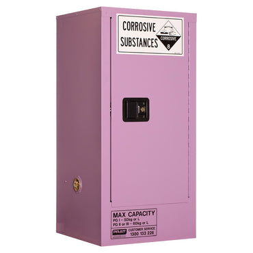 Pratt Class 8 Corrosive Substance Storage Cabinets Metal - Various Door Shelf Combinations