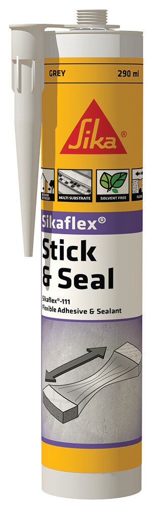 SikaFlex-111 Stick & Seal Black, White or Concrete Grey 290ml Cartridge - Box of 12