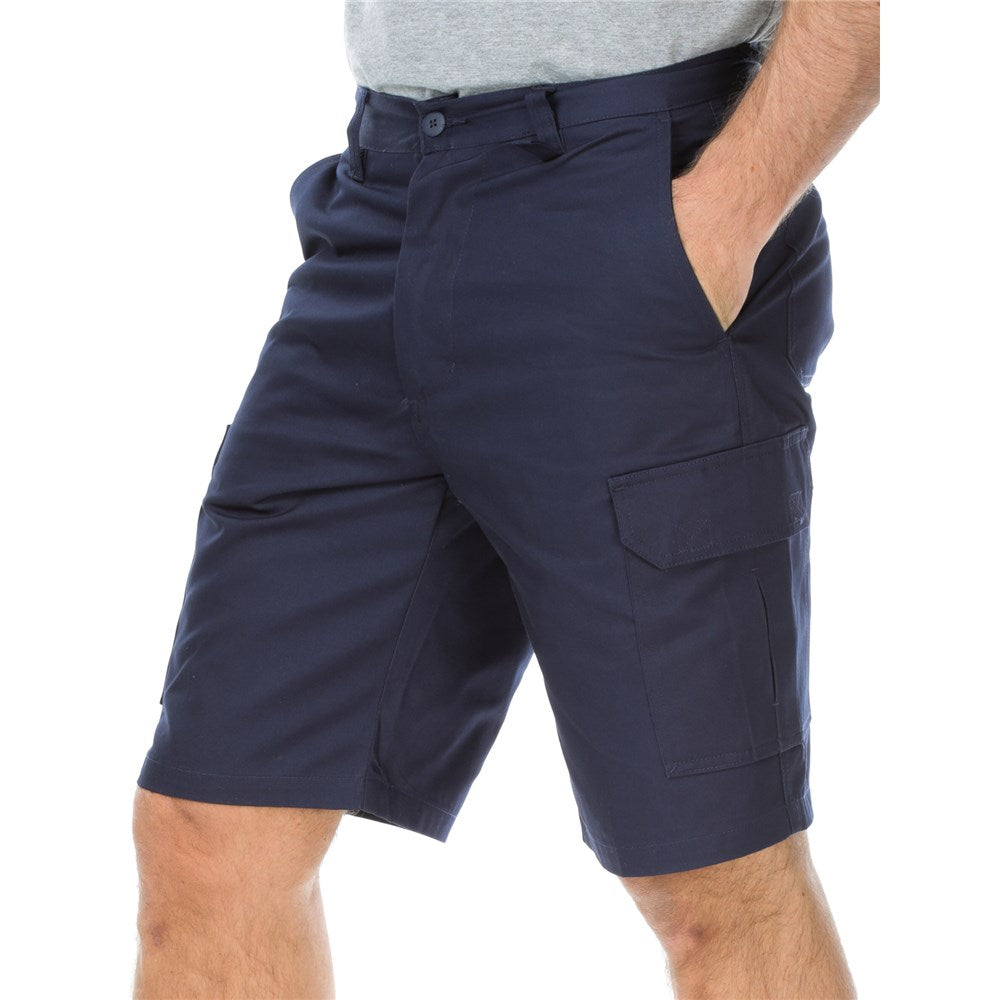 Lightweight Cotton Drill Cargo Shorts - 2 Colour Options in Various Sizes