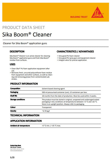 Sika Boom Cleaner 500ml - Box of 12