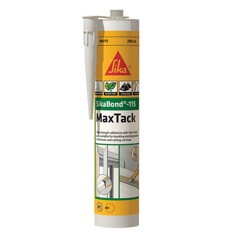 SikaBond-115 Max Tack Adhesive Sausages and Cartridges - Box of 12