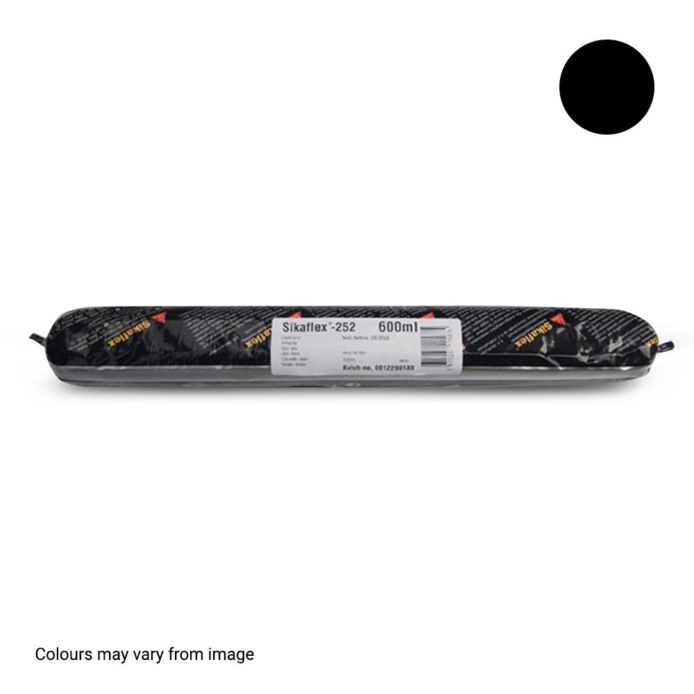 SikaFlex-252 Elastic Adhesive White or Black - 300ml Cartridges or 600ml Sausages