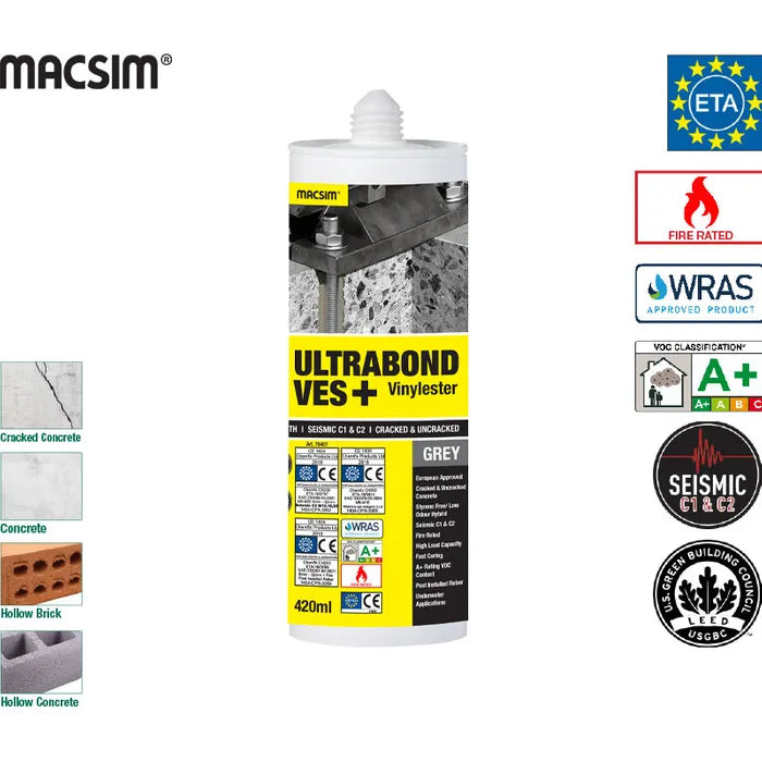Ultrabond VES+ Injection System Grey 420ml - Box of 12