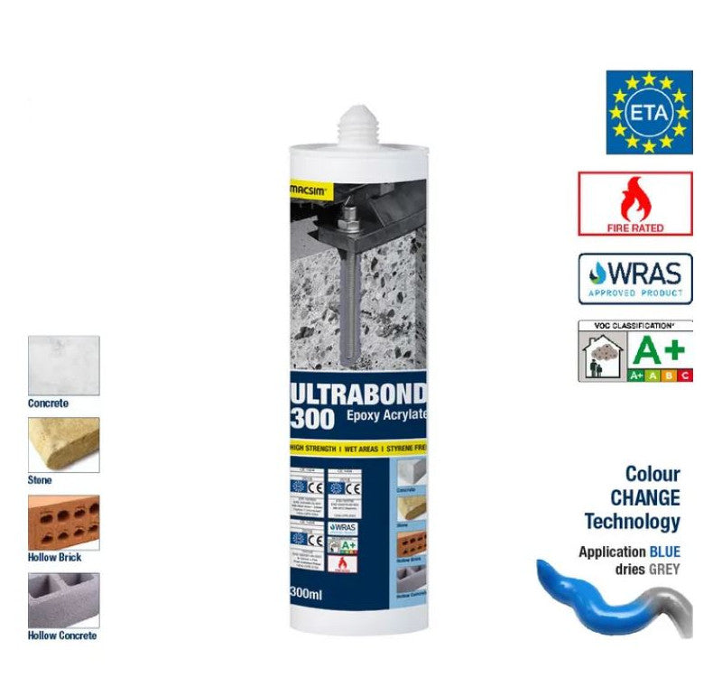 Ultrabond Vinyl Ester Injection System - 300ml Box of 6 and 410ml Box of 12