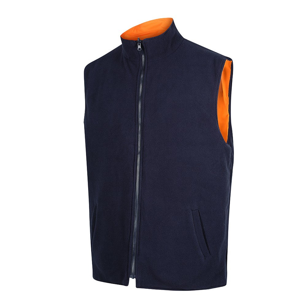 Hi Vis Reversible Vest with Reflective Tape - 2 Colour Options in Various Sizes