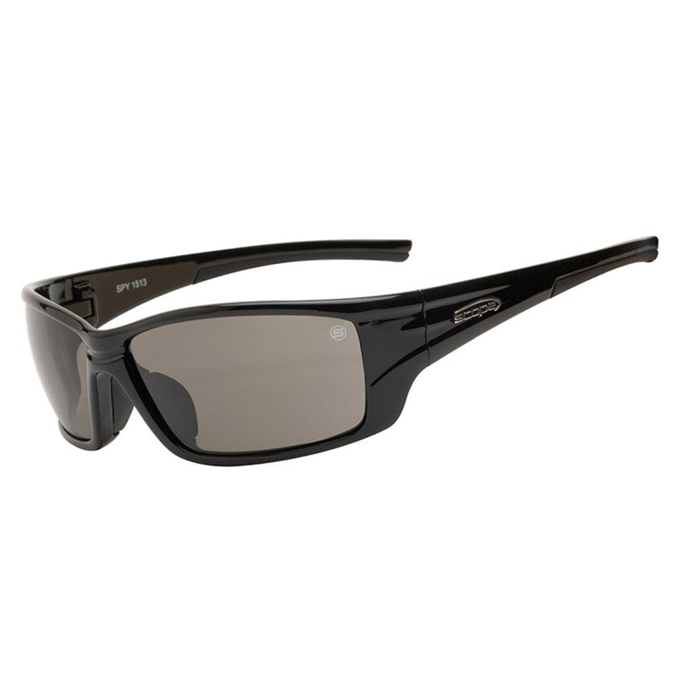 Scope Spy Jet Black Safety Glasses - 2 Lens Colour Options