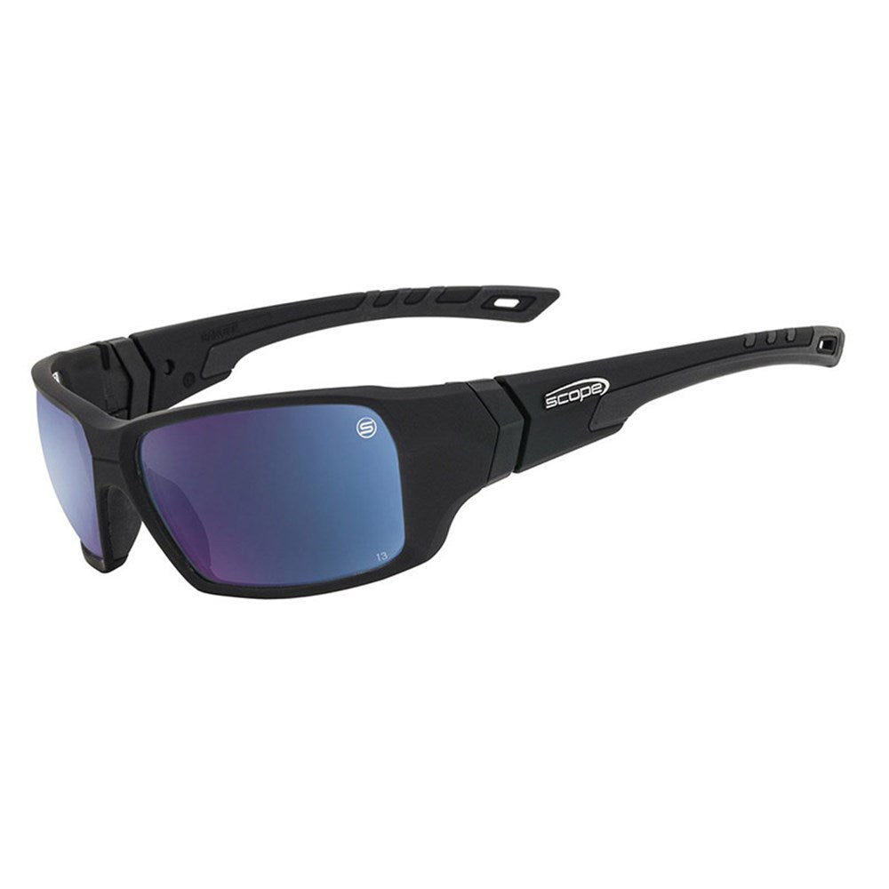 Scope Ranger Frozen Black Frame Safety Glasses - 6 Lens Colour Options