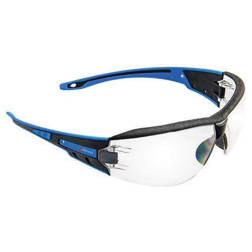 Pro Choice Proteus 1 Safety Glasses with Integrated Brow Dust Guard - 12 Pairs 3 Lens Colour Options