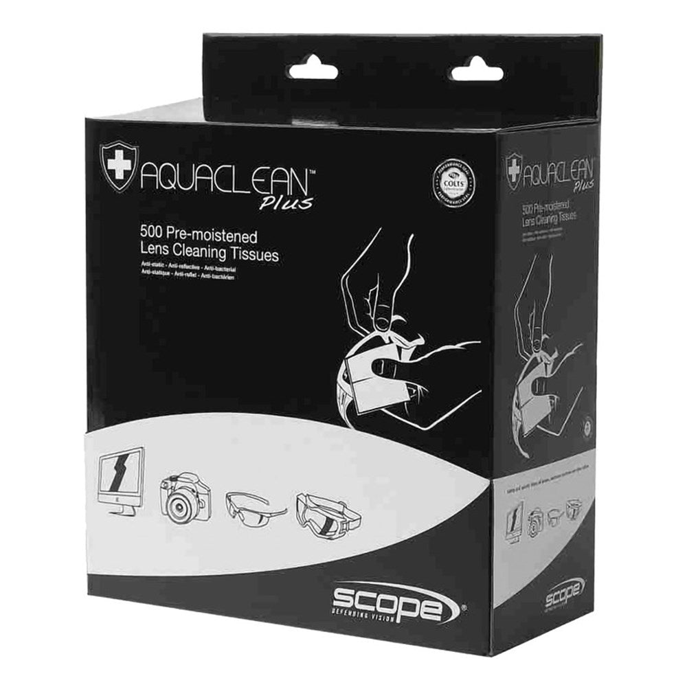 Scope Aqua Clean Plus - Bottles, Wipes and Cleaning Stations