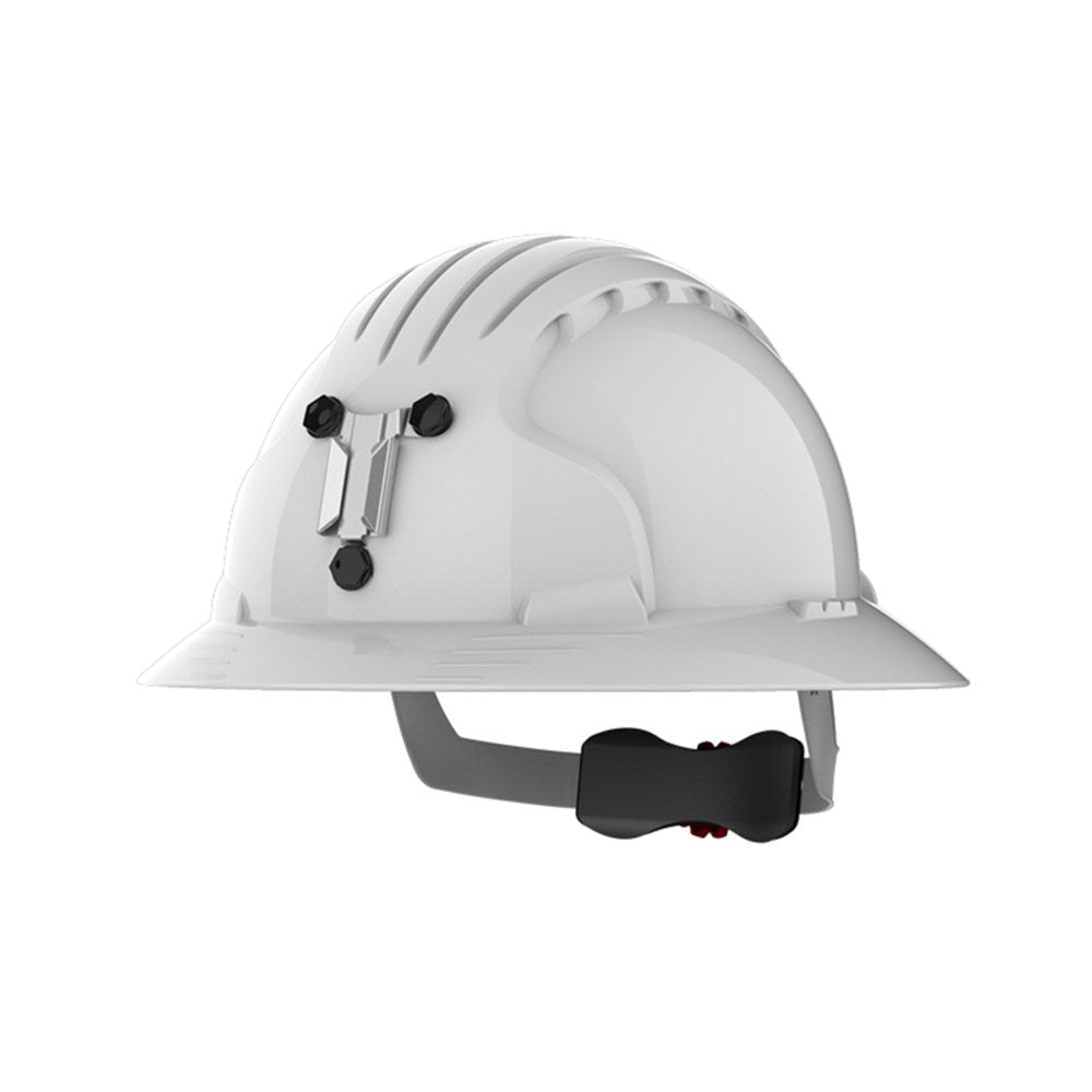 JSP Evo 6100 and 6161 Full Brim Hard Hat White - vented and unvented