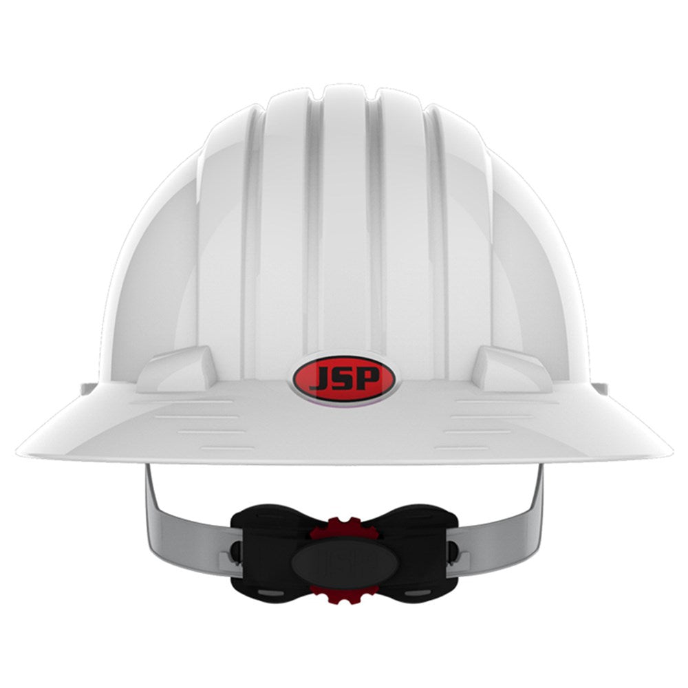 JSP Evo 6100 and 6161 Full Brim Hard Hat White - vented and unvented