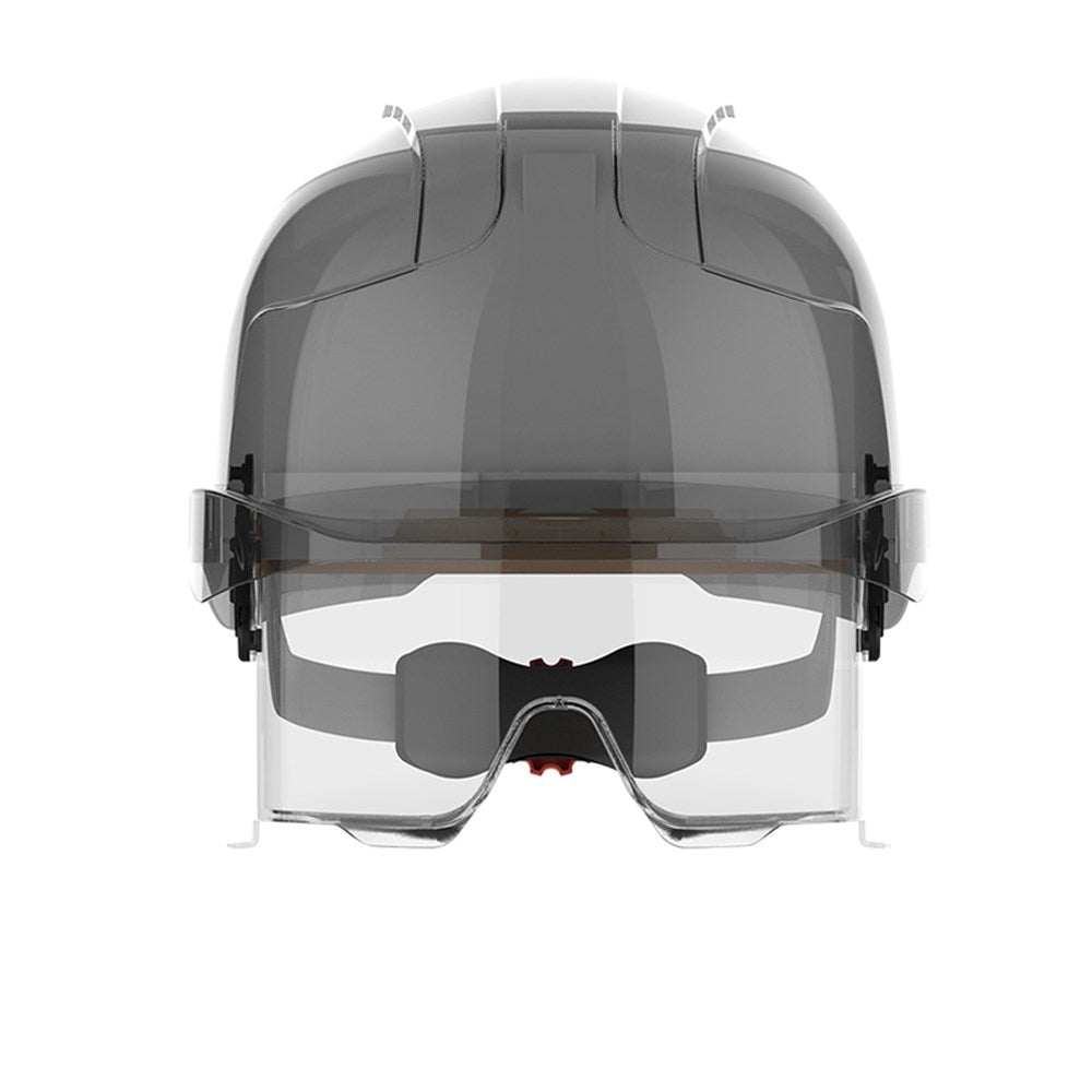 JSP Evo Vista Lens White/Smoke Helmet - Wheel Ratchet - Clear Lens vented and unvented options