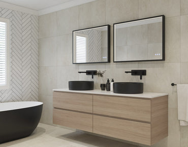 Euro Mirror RÖEK Rectangular Mirror - 600mm x 800mm - Black Frame