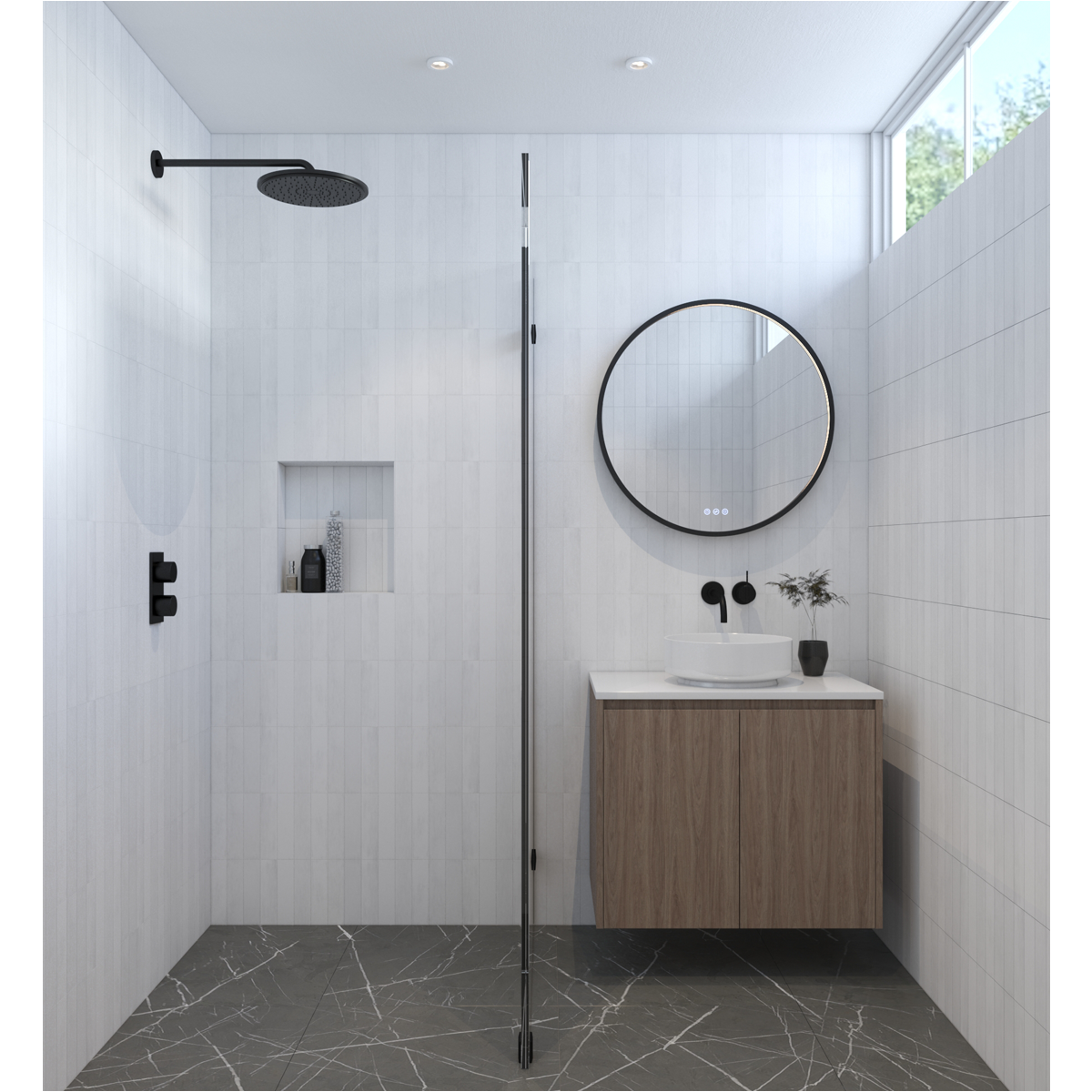 Euro Mirror OLËK Round Mirror - Various Frame Colours & Sizes