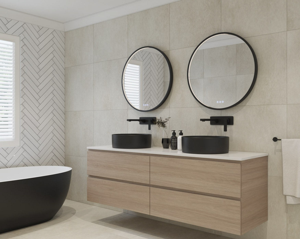 Euro Mirror OLËK Round Mirror - Various Frame Colours & Sizes