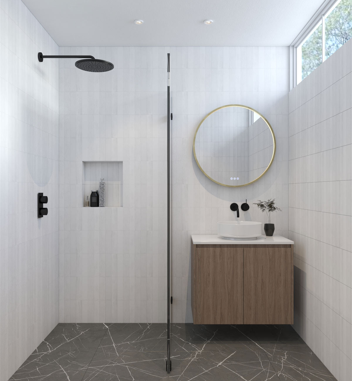 Euro Mirror OLËK Round Mirror - Various Frame Colours & Sizes