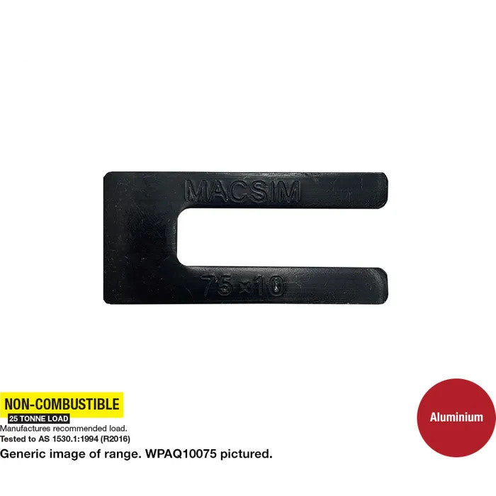 Aluminium Window Packers Fire Resistant - Thickness x Length in Various Box Quantities