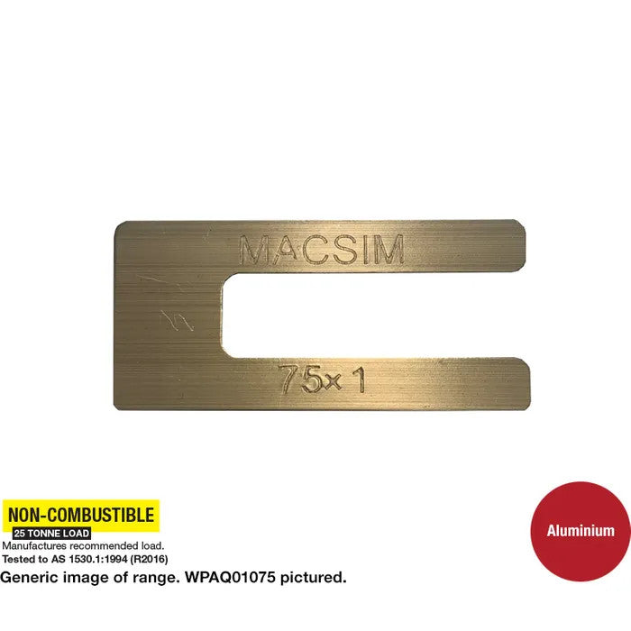 Aluminium Window Packers Fire Resistant - Thickness x Length in Various Box Quantities