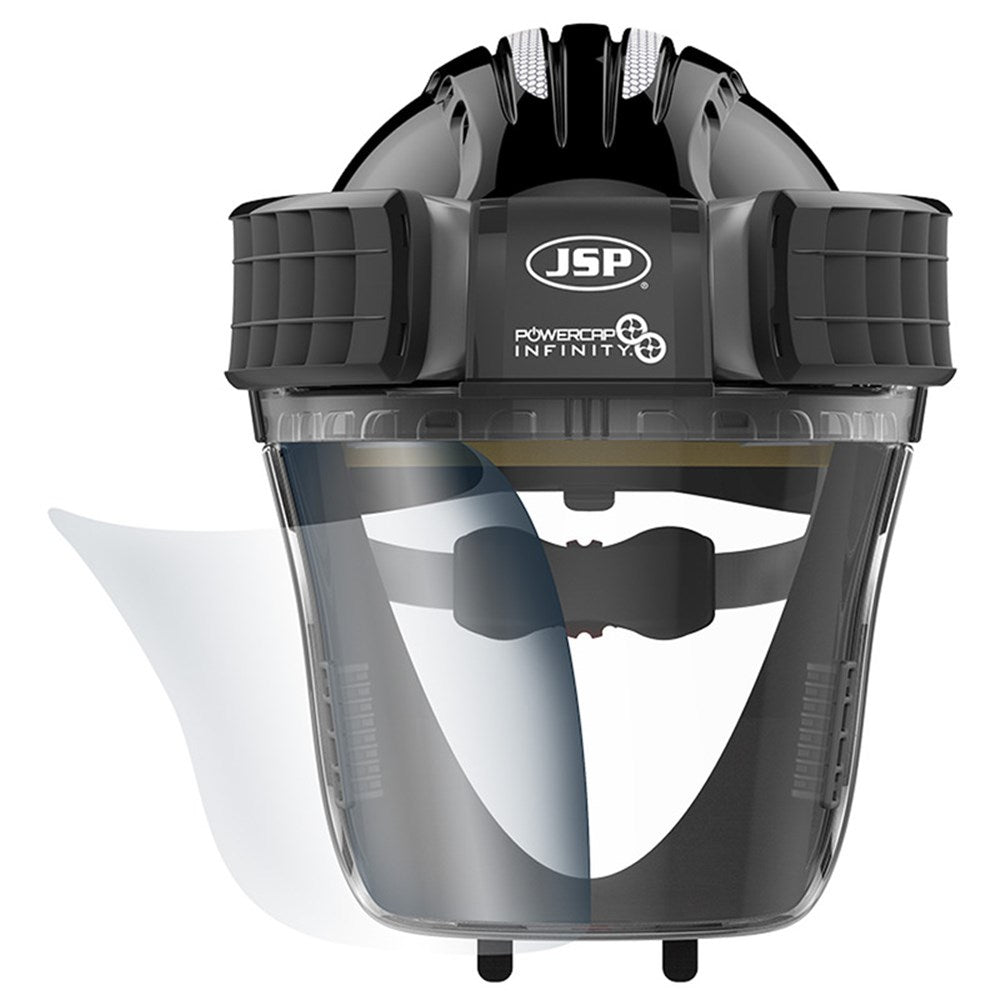 JSP Replacement Peel-Off Polycarbonate Visor Cover For Powercap Infinity
