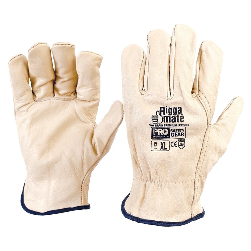 Pro Choice Riggamate Cowgrain Gloves - 6 Size Options