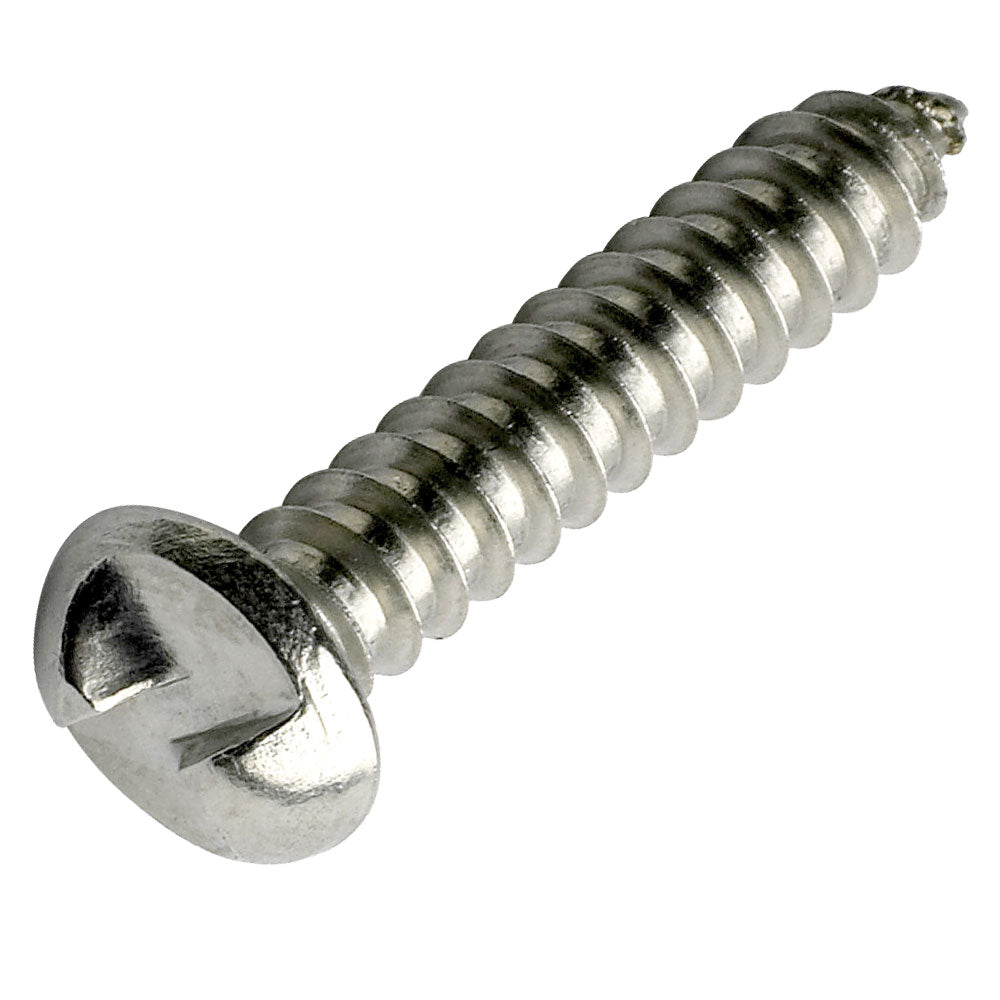 Clutch Head Round Head Self Tapping Screws Box of 100 - 304SS or Zinc Various Gauges and Lengths