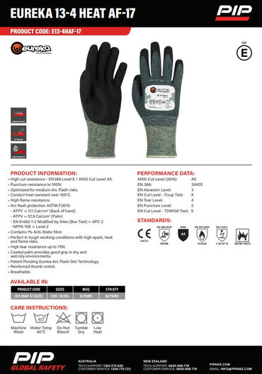Eureka 13-4 Heat Arc Flash 17 Gloves - 2 Size Options