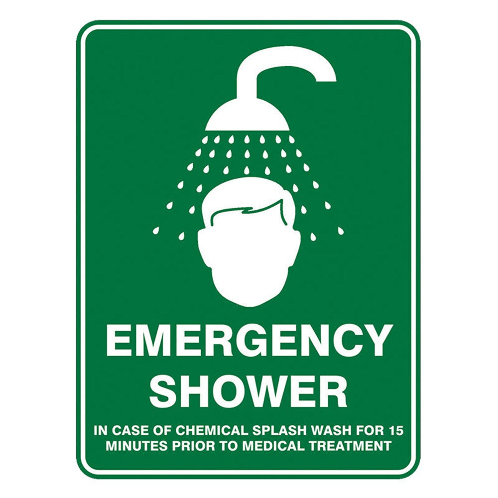 Pratt Emergency Shower & Eyewash Signs and Optional Wall Mounting Brackets