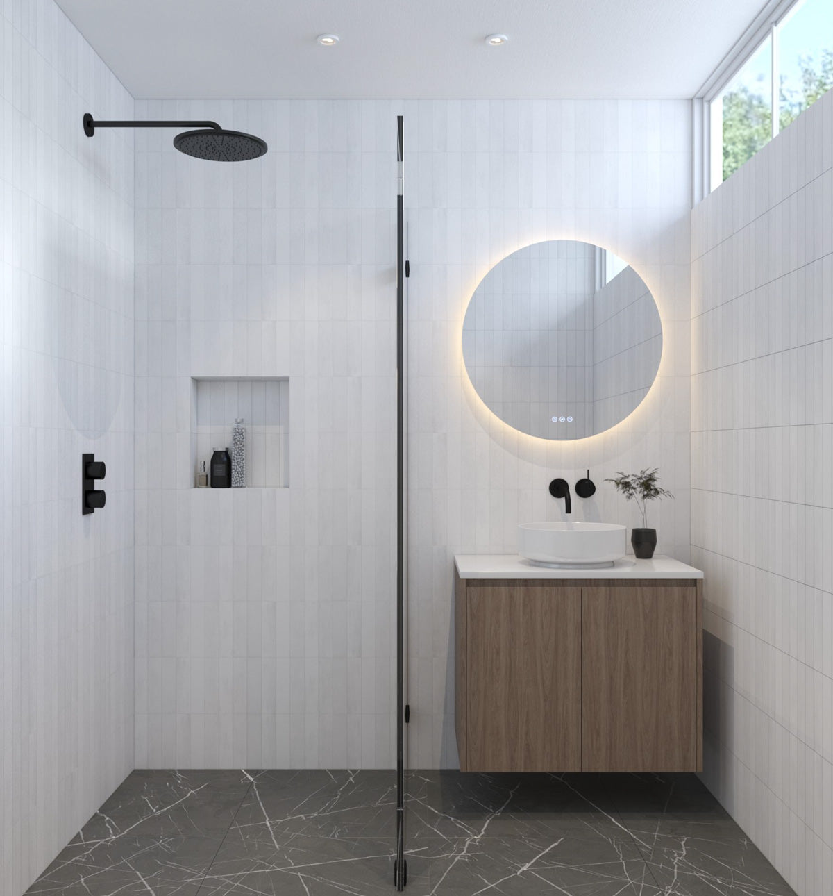 Euro Mirror OLËK Round Mirror - Various Frame Colours & Sizes