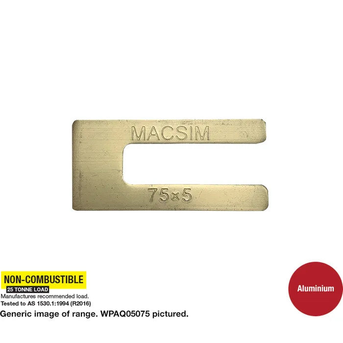 Aluminium Window Packers Fire Resistant - Thickness x Length in Various Box Quantities