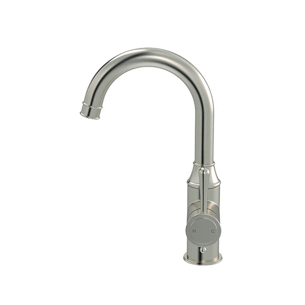 Meir Harrington Brushed Nickel Tall Basin Mixer