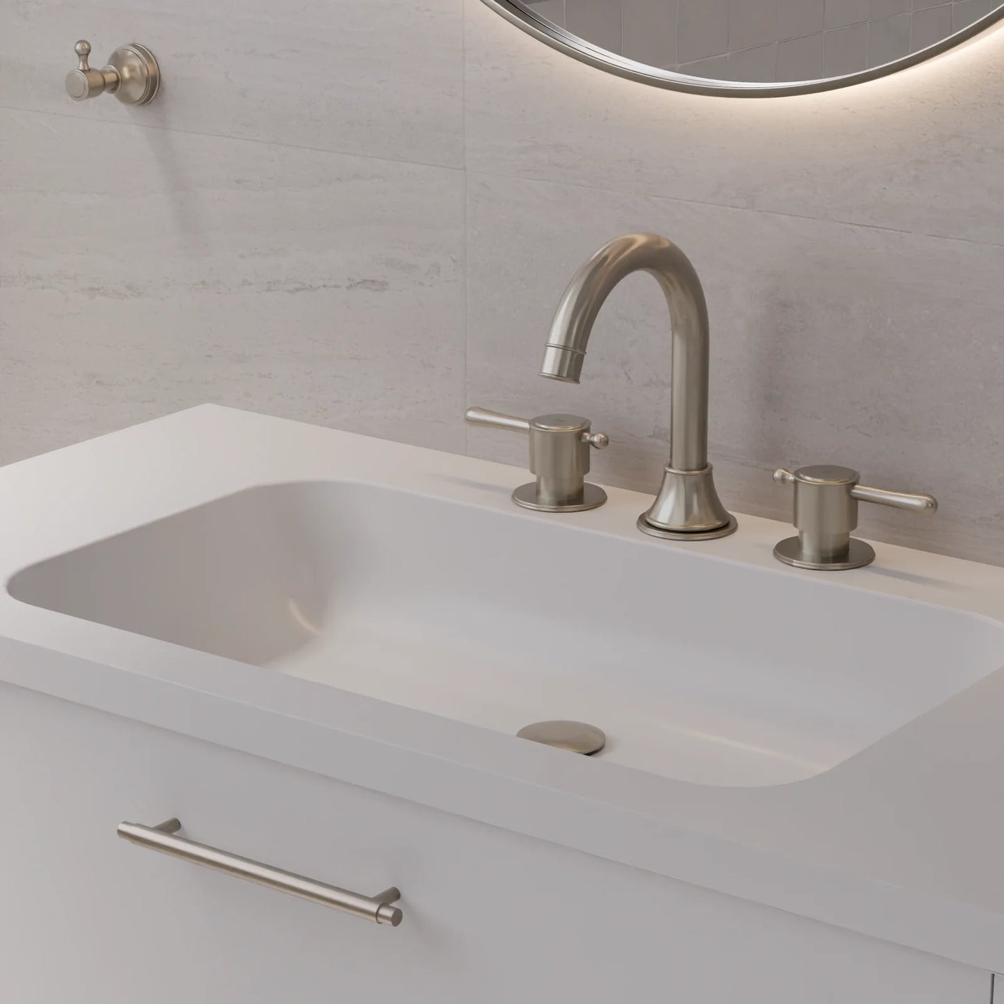 Meir Harrington Brushed Nickel Robe Hook