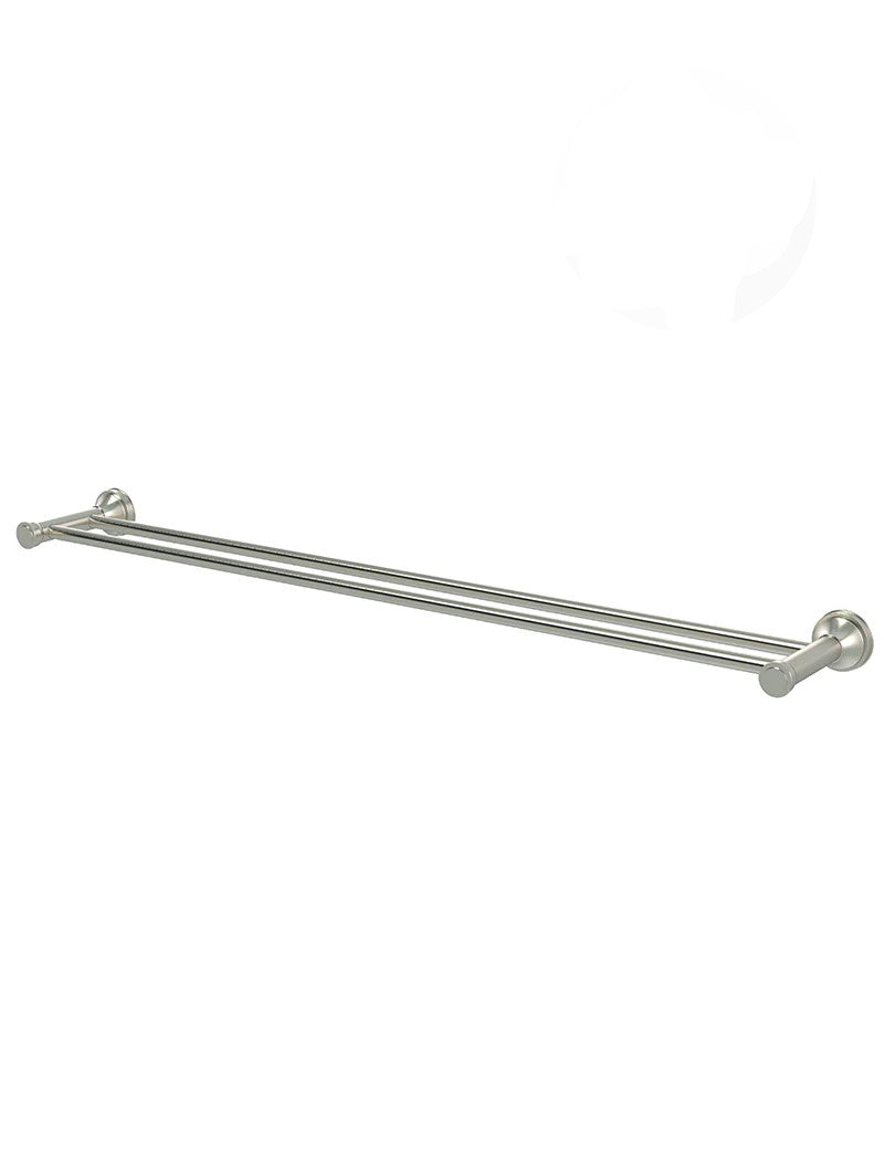 Meir Harrington Brushed Nickel Double Towel Rail