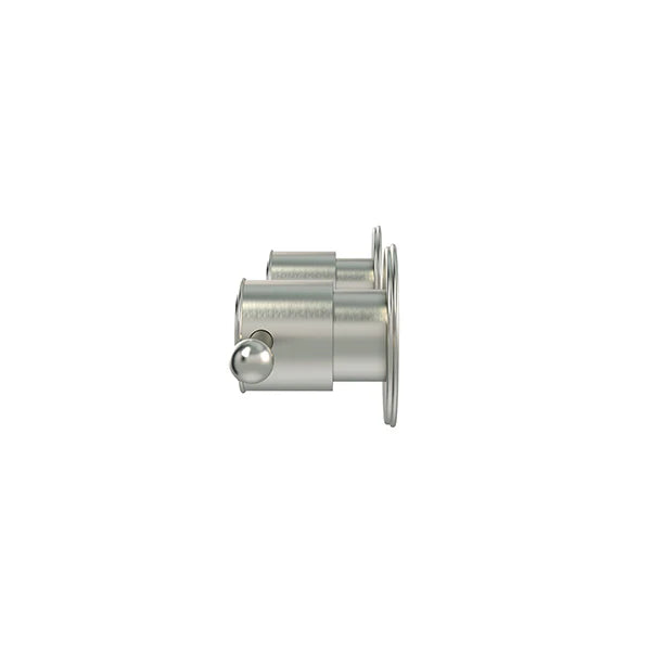 Meir Harrington Brushed Nickel Quarter Turn Wall Tap Set